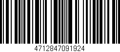 Código de barras (EAN, GTIN, SKU, ISBN): '4712847091924'