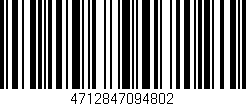 Código de barras (EAN, GTIN, SKU, ISBN): '4712847094802'