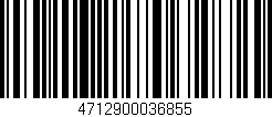 Código de barras (EAN, GTIN, SKU, ISBN): '4712900036855'