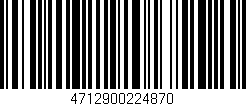 Código de barras (EAN, GTIN, SKU, ISBN): '4712900224870'