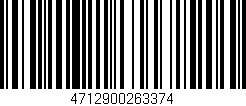 Código de barras (EAN, GTIN, SKU, ISBN): '4712900263374'