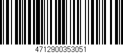 Código de barras (EAN, GTIN, SKU, ISBN): '4712900353051'