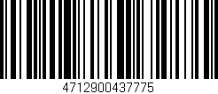 Código de barras (EAN, GTIN, SKU, ISBN): '4712900437775'