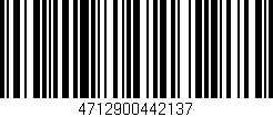 Código de barras (EAN, GTIN, SKU, ISBN): '4712900442137'