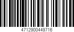 Código de barras (EAN, GTIN, SKU, ISBN): '4712900449716'