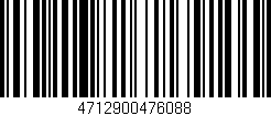 Código de barras (EAN, GTIN, SKU, ISBN): '4712900476088'