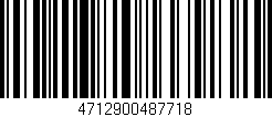 Código de barras (EAN, GTIN, SKU, ISBN): '4712900487718'
