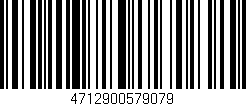 Código de barras (EAN, GTIN, SKU, ISBN): '4712900579079'