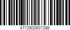 Código de barras (EAN, GTIN, SKU, ISBN): '4712900601398'
