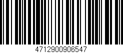 Código de barras (EAN, GTIN, SKU, ISBN): '4712900906547'
