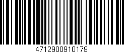 Código de barras (EAN, GTIN, SKU, ISBN): '4712900910179'