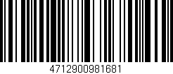 Código de barras (EAN, GTIN, SKU, ISBN): '4712900981681'