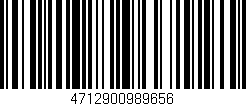 Código de barras (EAN, GTIN, SKU, ISBN): '4712900989656'