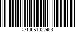 Código de barras (EAN, GTIN, SKU, ISBN): '4713051922486'