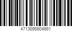 Código de barras (EAN, GTIN, SKU, ISBN): '4713095604881'