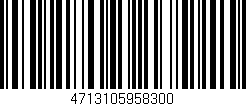 Código de barras (EAN, GTIN, SKU, ISBN): '4713105958300'