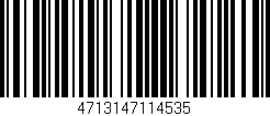 Código de barras (EAN, GTIN, SKU, ISBN): '4713147114535'