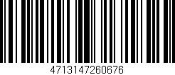 Código de barras (EAN, GTIN, SKU, ISBN): '4713147260676'