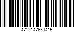 Código de barras (EAN, GTIN, SKU, ISBN): '4713147650415'