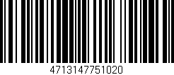 Código de barras (EAN, GTIN, SKU, ISBN): '4713147751020'