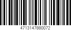 Código de barras (EAN, GTIN, SKU, ISBN): '4713147880072'