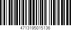 Código de barras (EAN, GTIN, SKU, ISBN): '4713195015136'