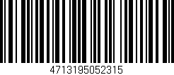 Código de barras (EAN, GTIN, SKU, ISBN): '4713195052315'