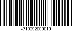 Código de barras (EAN, GTIN, SKU, ISBN): '4713392000010'