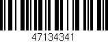 Código de barras (EAN, GTIN, SKU, ISBN): '47134341'