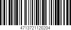 Código de barras (EAN, GTIN, SKU, ISBN): '4713721120204'