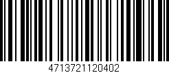 Código de barras (EAN, GTIN, SKU, ISBN): '4713721120402'