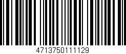Código de barras (EAN, GTIN, SKU, ISBN): '4713750111129'