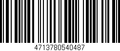 Código de barras (EAN, GTIN, SKU, ISBN): '4713780540487'