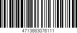 Código de barras (EAN, GTIN, SKU, ISBN): '4713883076111'
