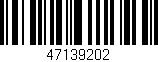 Código de barras (EAN, GTIN, SKU, ISBN): '47139202'