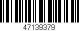 Código de barras (EAN, GTIN, SKU, ISBN): '47139379'