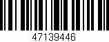 Código de barras (EAN, GTIN, SKU, ISBN): '47139446'