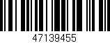 Código de barras (EAN, GTIN, SKU, ISBN): '47139455'