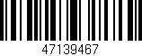 Código de barras (EAN, GTIN, SKU, ISBN): '47139467'