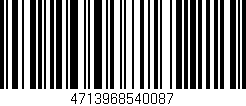 Código de barras (EAN, GTIN, SKU, ISBN): '4713968540087'