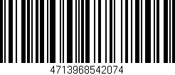 Código de barras (EAN, GTIN, SKU, ISBN): '4713968542074'