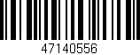 Código de barras (EAN, GTIN, SKU, ISBN): '47140556'
