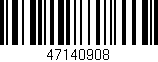 Código de barras (EAN, GTIN, SKU, ISBN): '47140908'
