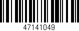 Código de barras (EAN, GTIN, SKU, ISBN): '47141049'