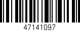 Código de barras (EAN, GTIN, SKU, ISBN): '47141097'
