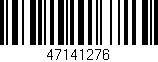 Código de barras (EAN, GTIN, SKU, ISBN): '47141276'