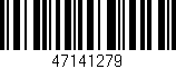 Código de barras (EAN, GTIN, SKU, ISBN): '47141279'