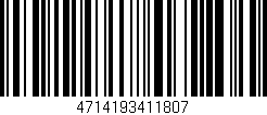 Código de barras (EAN, GTIN, SKU, ISBN): '4714193411807'