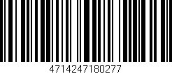 Código de barras (EAN, GTIN, SKU, ISBN): '4714247180277'