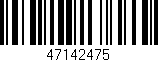 Código de barras (EAN, GTIN, SKU, ISBN): '47142475'